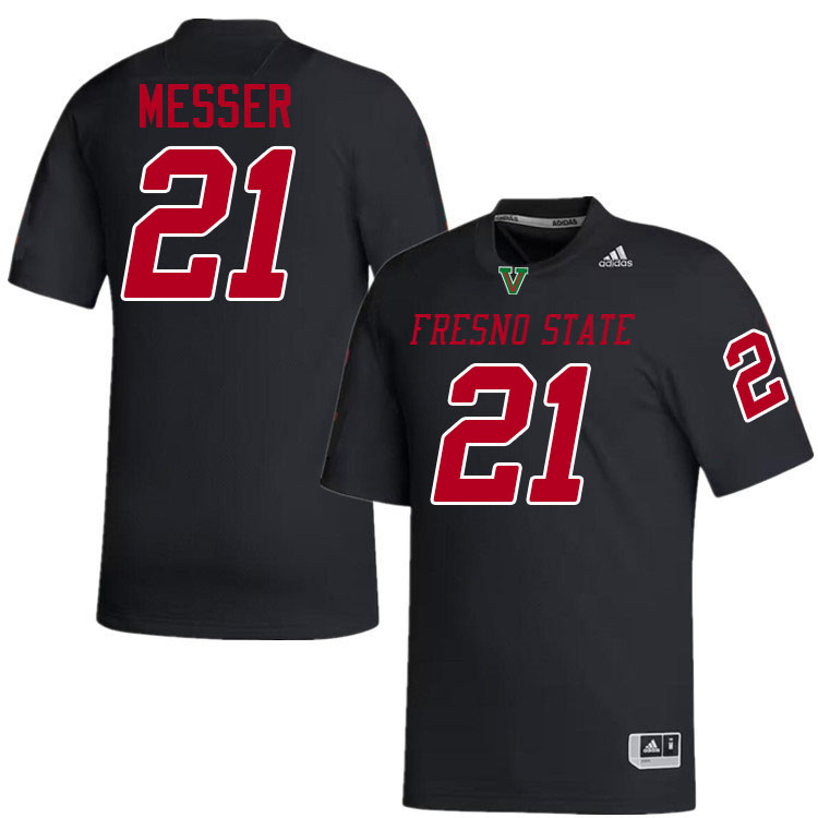 Fresno State Bulldogs #21 Dale Messer College Football Jerseys,Uniforms-Black